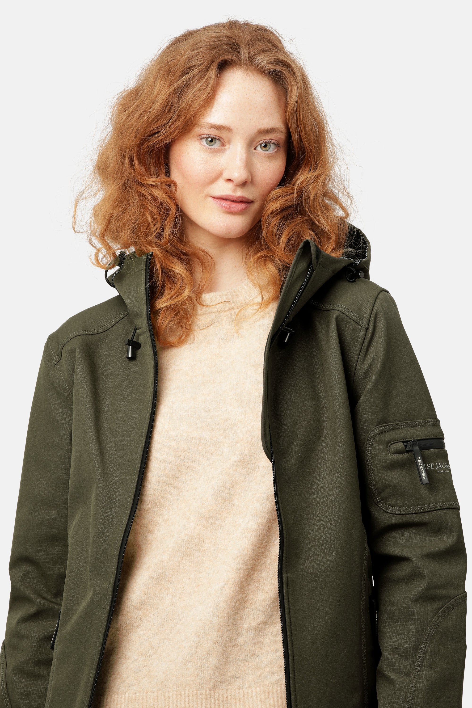Ilse Jacobsen Hornbæk Rain Regenmantel Raincoat 410 Army
